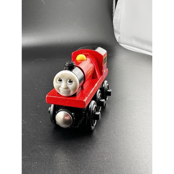 Thomas Wooden Railway Vtg 2001 Mike Train Engine Learning Curve - Picture 3 of 12